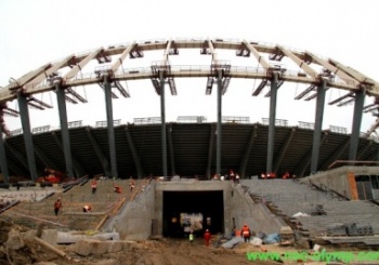 В часу стадиона уже можно заехать. Фото с сайта ukraine2012.gov.ua