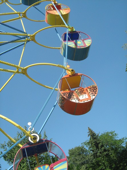 В Киевском зоопарке возвышается самое высокое колесо обозрения в городе. Фото с сайта nashkiev.ua.
