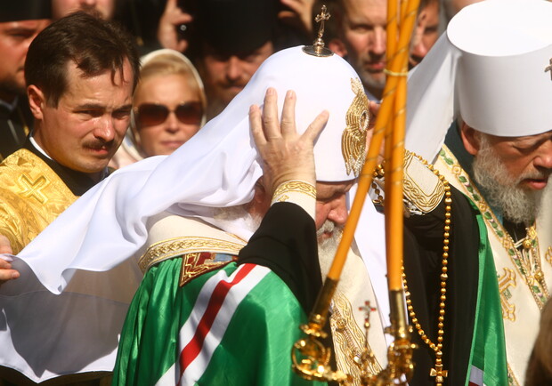 В Киеве провели торжественную литургию.
Фото Максима Люкова