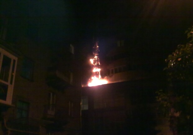 Пожар произошел сегодня ночью. Фото с сайта gazeta.ua