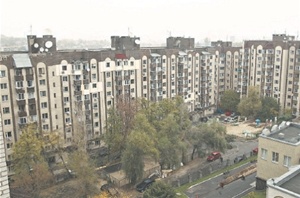 В Голосеевском районе мерзнут киевляне. Фото с сайта КП