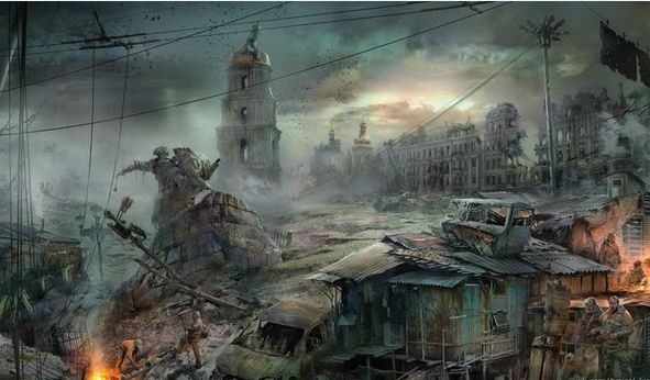 В Киеве конец света начался и без пророчеств майя. Cкриншот с игры "Коллапс"