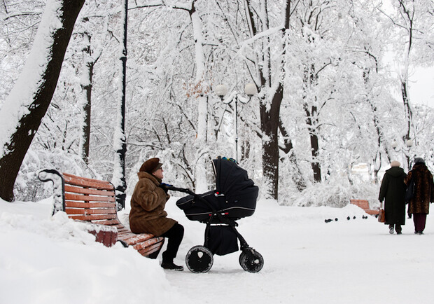 Завтра в Киеве продолжится снегопад. Фото с сайта ТСН
