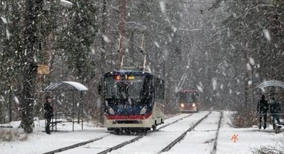 Трамвай снова работает. Фото: gorodkiev.com.ua