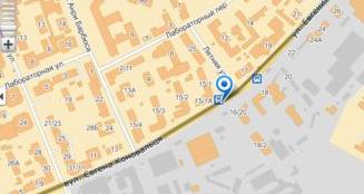 На Яндекс.Картах улица Щорса поменяла название. Скриншот карты.