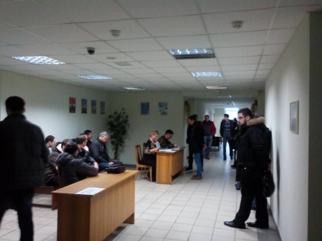 Военкоматы Киева работают. Фото с сайта www.pravda.com.ua