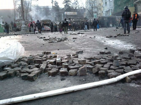 В Киеве ремонтируют брусчатку. Фото с сайта jkg-portal.com.ua