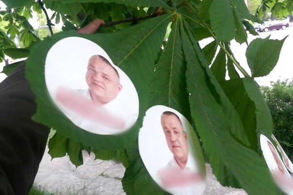 Некоторые умудрились даже на листьях свое лицо изобразить. Фото с сайта kp.ua