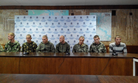 Задержанные десантники находятся в Киеве. Фото Украинская правда