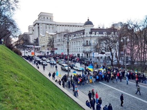 Большинство киевлян за переименование улицы Институтской. Фото с сайта nbnews.com.ua