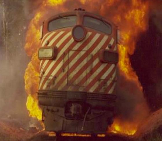 Новость - События - В Голосеевском районе горел пассажирский поезд
