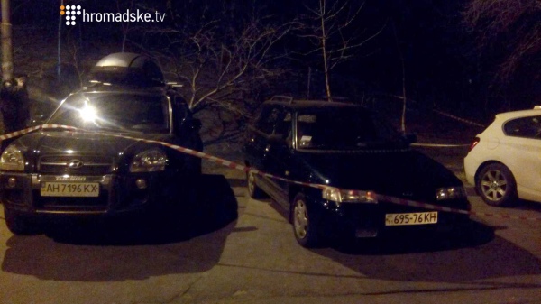 Новость - События - Опубликовано видео: на бульваре Леси Украинки бросили гранату в машину нардепа Парасюка