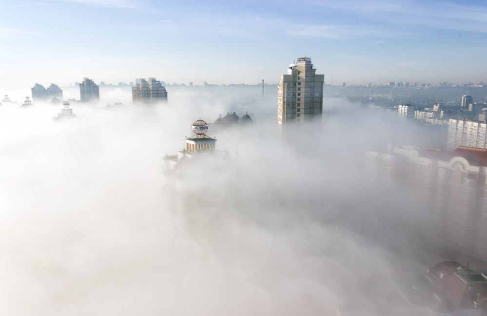 Новость - События - Туманный Киев: потрясающее видео столицы с высоты птичьего полета