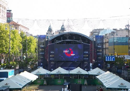 Новость - События - На Крещатике заработала официальная фан-зона "Евровидения 2017": что будет на открытии