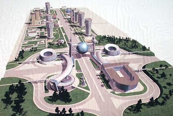 Проект Европейских ворот будущего вчера утвердили градсовет.

Фото с сайта archunion.com.ua