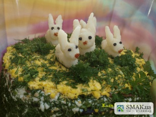 Новость - События - Печёночный торт "Семейство кроликов"