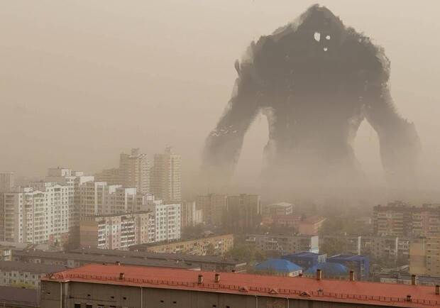 Война миров и Годзилла: в сети шутят насчет пыльной бури фото