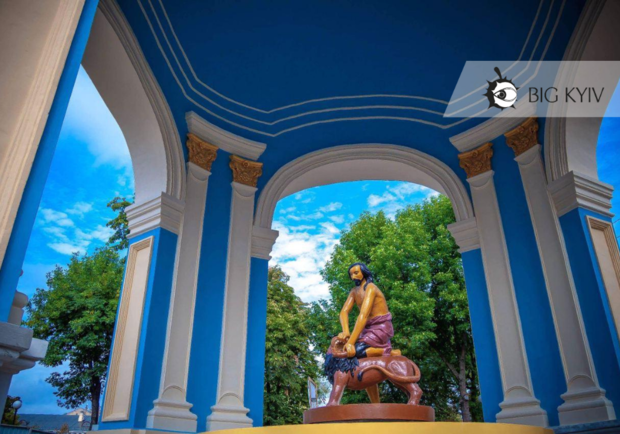 На Контрактовой почти закончилась реконструкция фонтана "Самсон". Фото: Big Kyiv