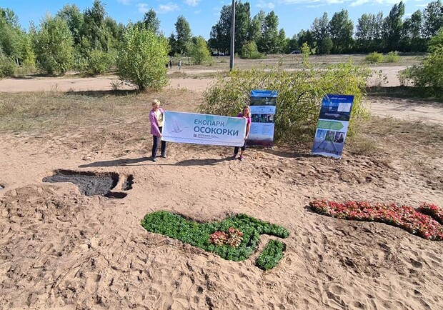 На Осокорках высадили бегонии и зелень. Фото: Facebook.