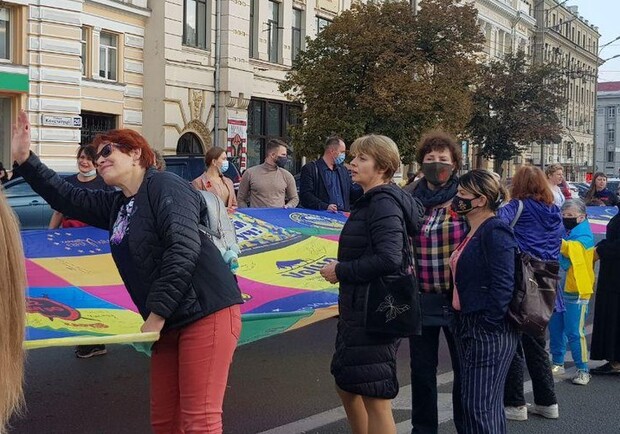 Как прошел День защитника Украины в Харькове. Фото: suspilne.media