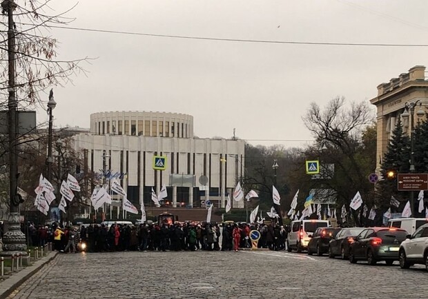 В центре Киева предприниматели вышли с требованиями фото - Патрульная полиция