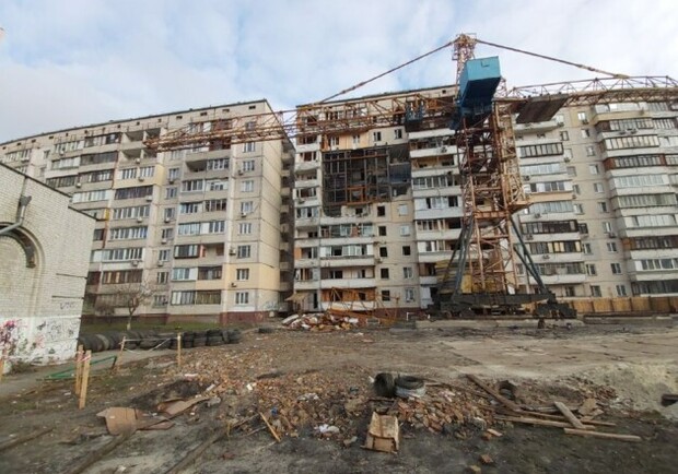 Здание на "Позняках" пострадавшее от взрыва начнут разбирать - фото: Сегодня