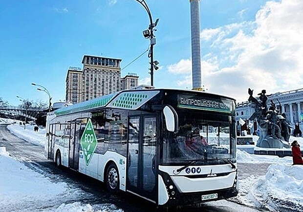 На улицах Киева уже тестируют электробус МАЗ. Фото: МАЗ