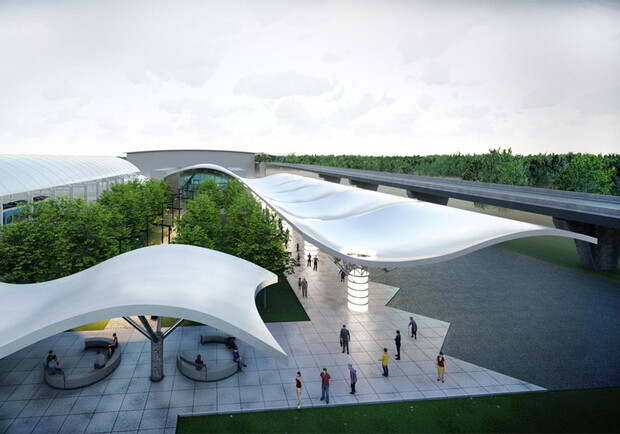 Проект согласован: Какой будет новая автостанция аэропорта Борисполь - фото: Бюро Раден