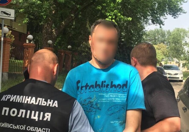 Подозреваемый признался в убийстве. Фото: Полиция Киевской области.