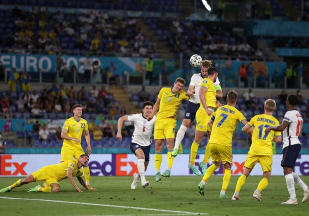 Сборная Украины проиграла Англии в четвертьфинале Евро-2020. Фото: Getty Images/Global Images Ukraine