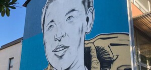 В память о Даниле Дидике: в Германии появился мурал с лицом школьника, погибшего при теракте в Харькове