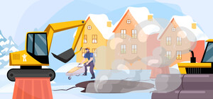 Во дворе на Отрадном провалился асфальт: в чем причина