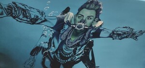 В киевском метрополитене появилась необычная реклама игры Horizon Forbidden West