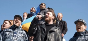 В Одесі на пляжі Ланжерон виконали гімни України та січових стрільців