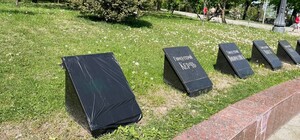 На Аллее Славы в парке Шевченко закрыли монумент 