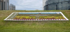 В разных районах Киева появятся композиции из цветов на тему войны