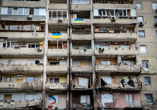 В Киеве начали реконструкцию поврежденных в войну домов 