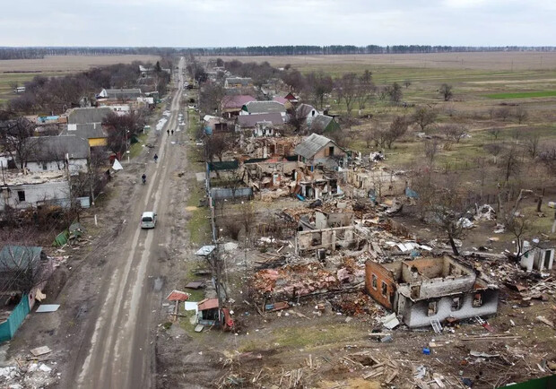 Село Андріївка на Київщині назвали найбільш зруйнованим в області. 