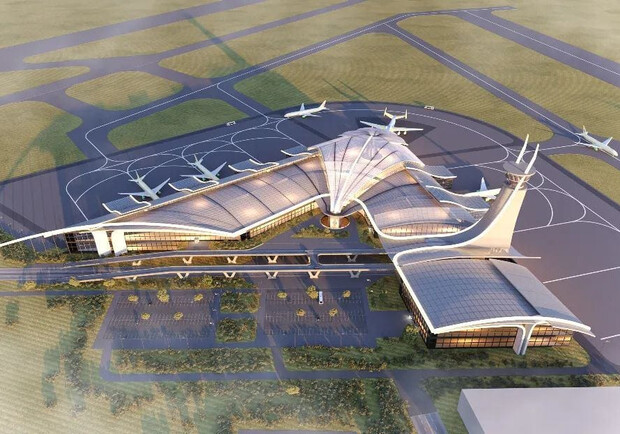 Как может выглядеть аэропорт в Гостомеле, если его сделают пассажирским. 
