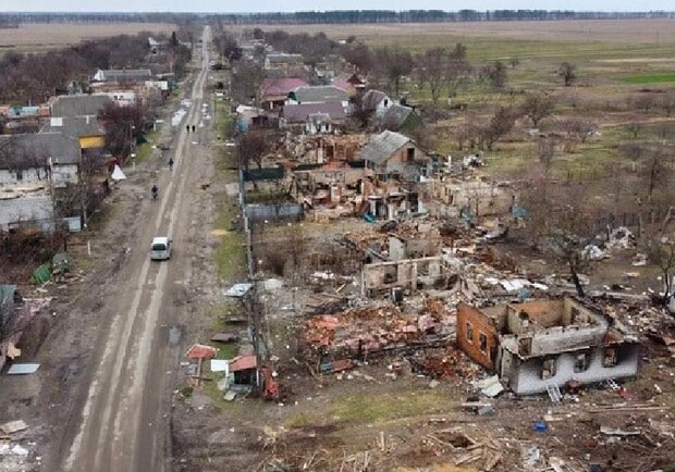 Как выглядит одно из самых разрушенных сел на Киевщине – видео. 