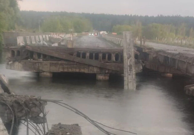 У КОДА показали схему об'їзду мосту, який зруйнувала блискавка. 