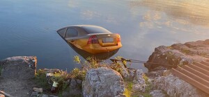 Не смогли открыть дверь: в Запорожье затонул автомобиль с двумя мужчинами