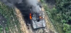 Бойцы Днепровской терробороны уничтожили российский танк из 