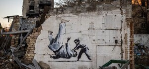 Граффити Бенкси из Бородянки в будущем перенесут в музей войны с Россией