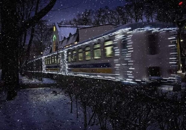 Киевская детская железная дорога приглашает в путешествие к Санта Клаусу 