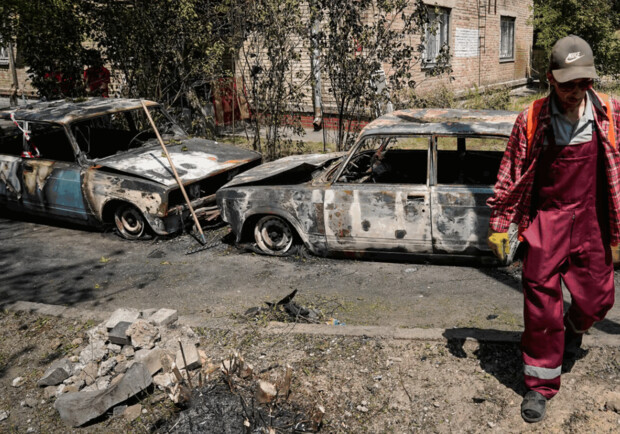 Сожженные квартиры и авто: последствия ночной атаки на Киев российских дронов - фото. 