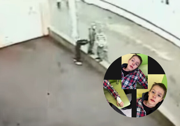 У Васильківській гімназії дитину скинули з висоти: відео. 