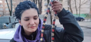 У Києві дівчина під капотом свого авто знайшла рідкісну змію