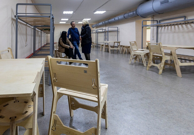 В Днепровском районе появилось укрытие с модульной мебелью - фото. 