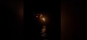 Ночью БпЛА нанес удар по балкеру в Черном море: судно загорелось